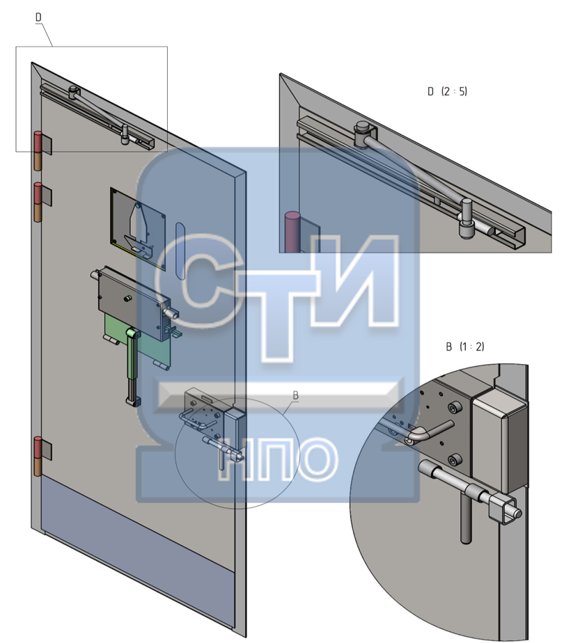 Блок дверной режимный камерный