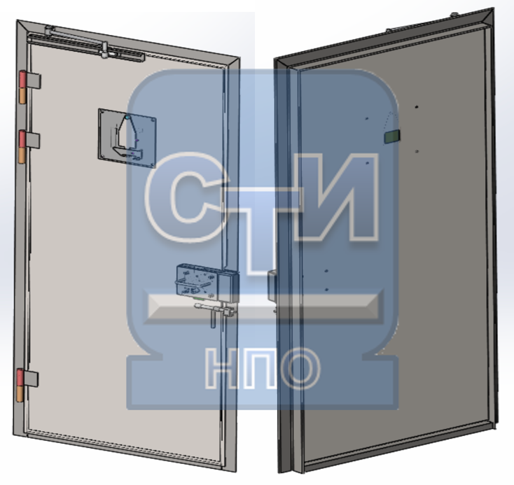 Блок дверной режимный камерный в прогулочные дворики
