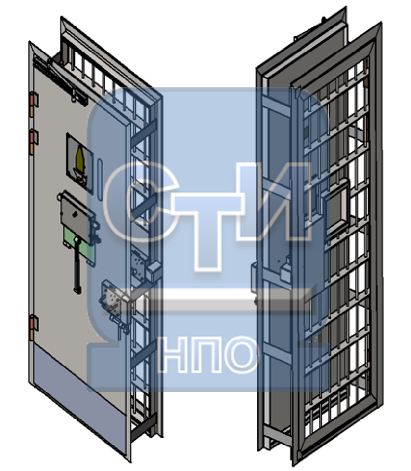 Блок дверной карцерный — Карцерные, НПО СтройТехИнвест — фото 1