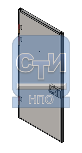 Блок дверной металлический усиленный, с глазком, замком камерным одностворчатый — Усиленные, НПО СтройТехИнвест — фото 1