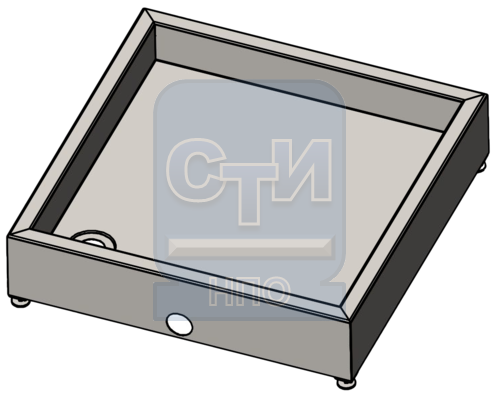 Поддон на ножках антивандальный