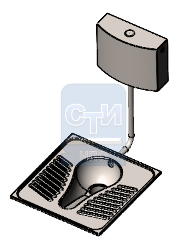 Чаша "Генуя" антивандальная (унитаз напольный)