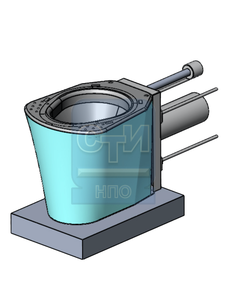 Унитаз антивандальный с бачком инсталляцией